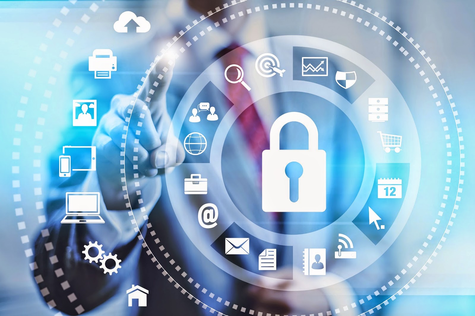 Abstract data security visual