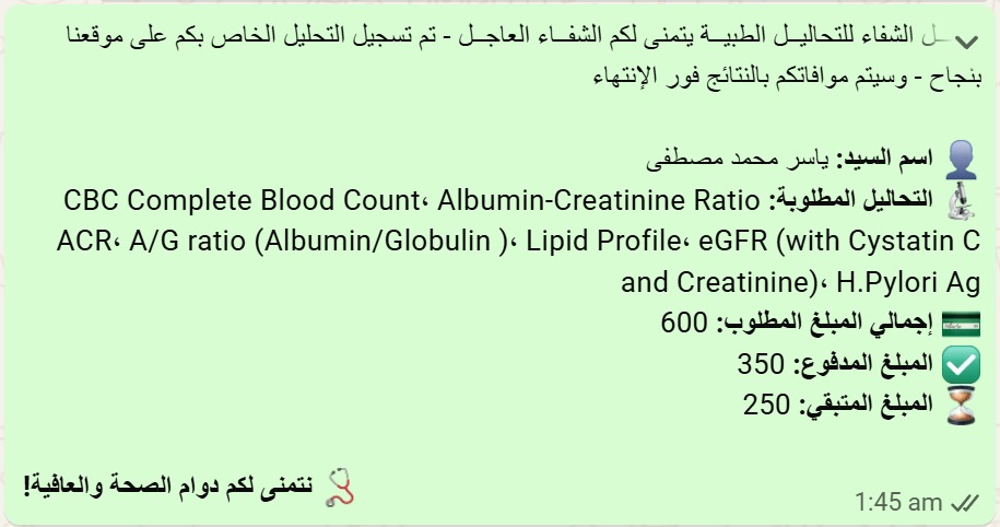 نموذج من رسائل الواتساب التلقائية 2