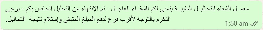 نموذج من رسائل الواتساب التلقائية 3